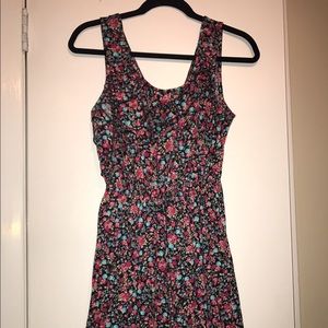 reversible floral dress!V neck or scoop neck!